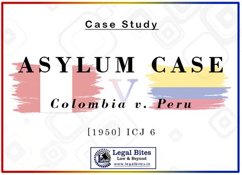 asylum case colombia v peru icj 1950 summary